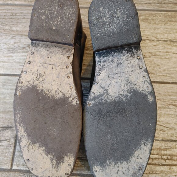 ALDO LEATHER MEN'S SHOES US SIZE 10 - Picture 6 of 14